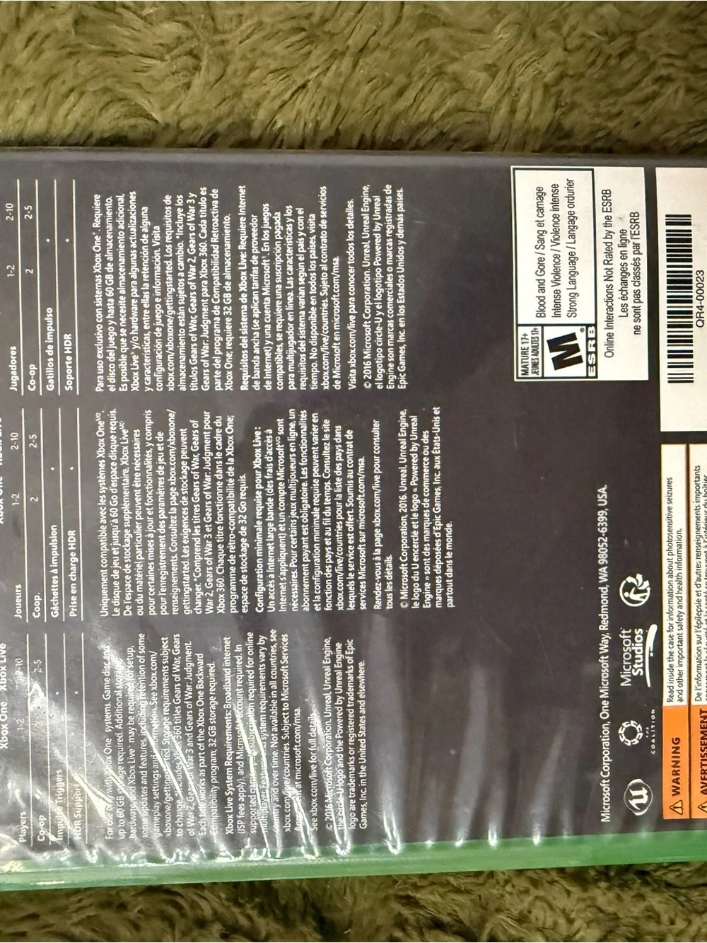 Microsoft Xbox One - Gears of War 4